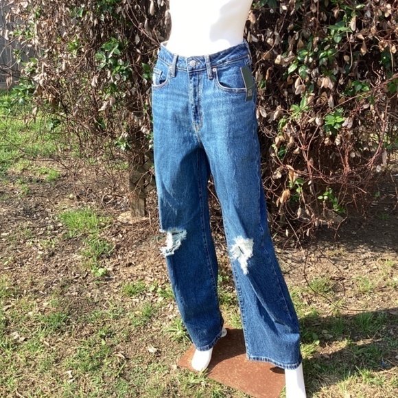 NWT Wild Fable Super High Rise Distressed Baggy Slouchy Relaxed Jeans - Picture 7 of 9
